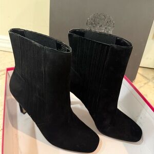 Vince Camuto Sleek Black Ankle Boots